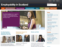 Tablet Screenshot of employabilityinscotland.com